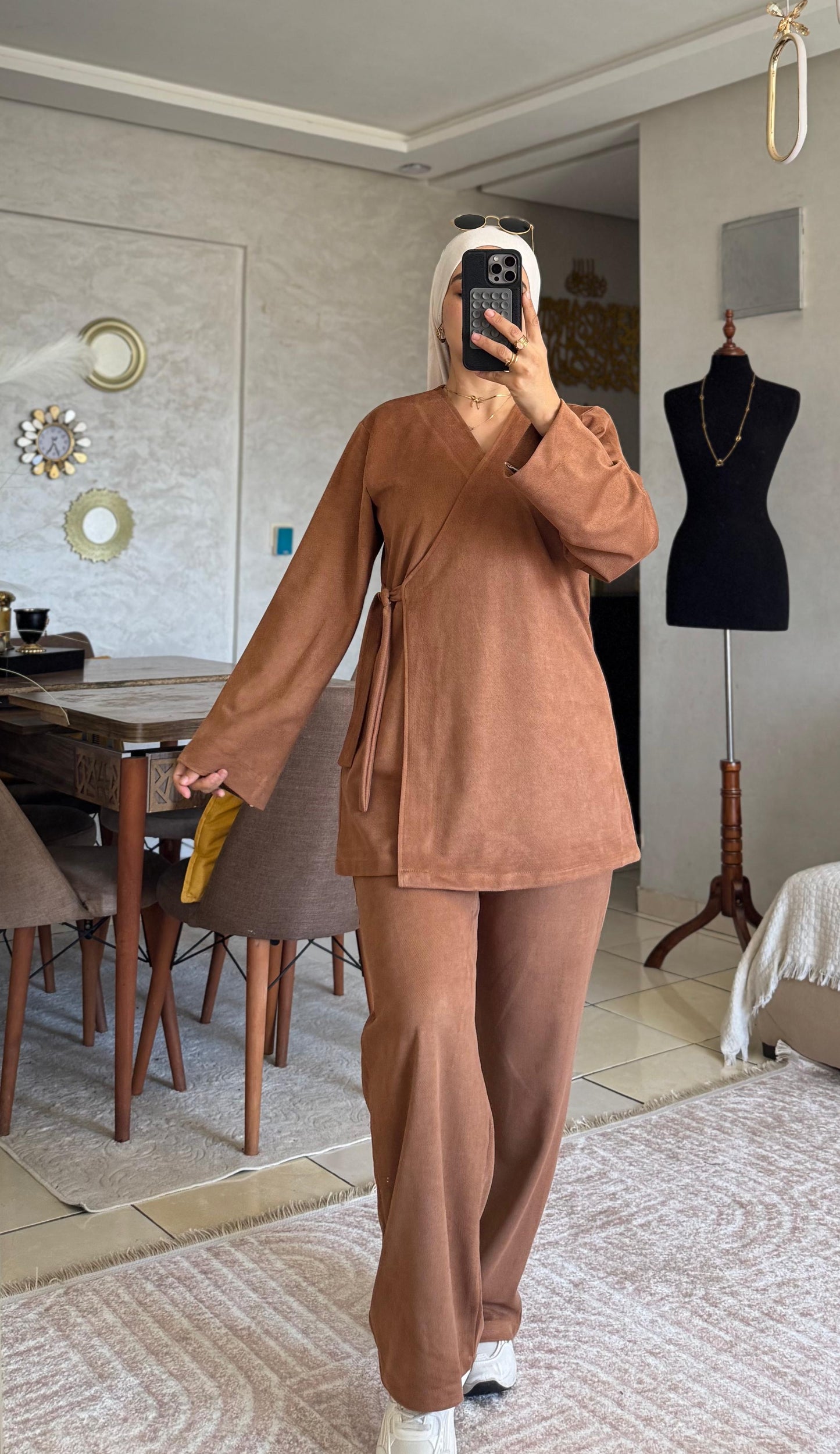 Ensemble Daim Croisé