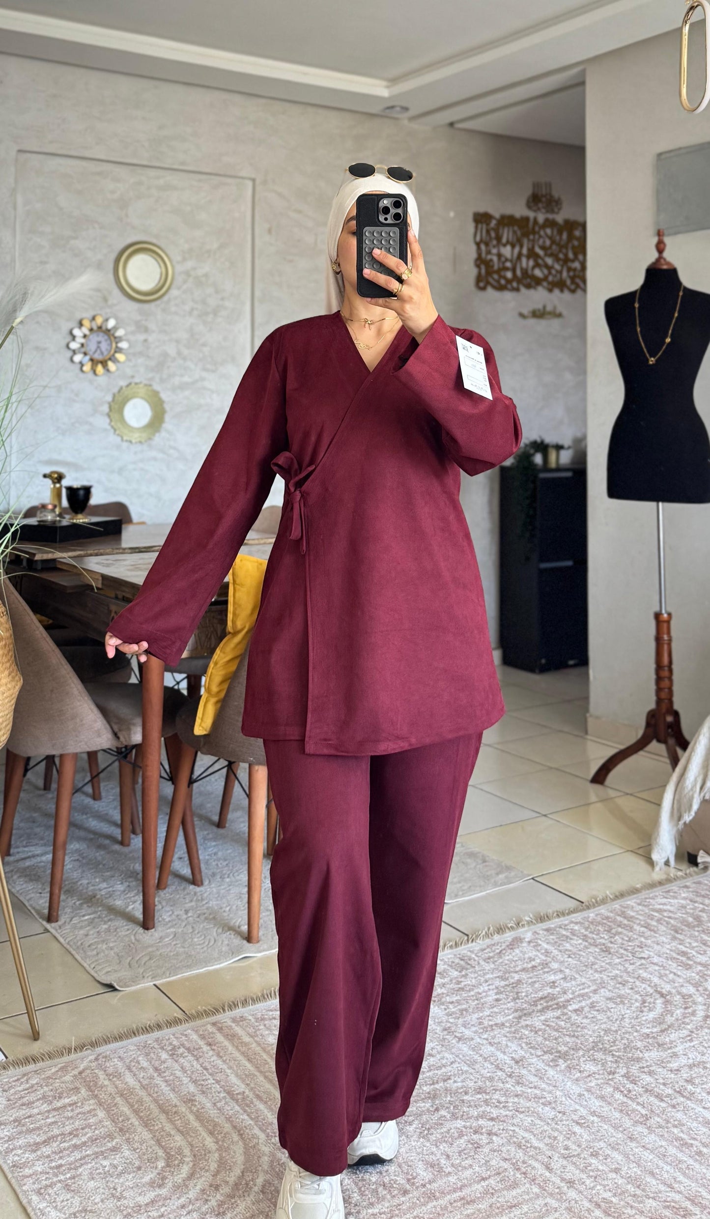 Ensemble Daim Croisé