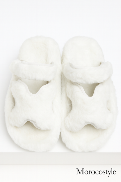 sandales slippers Fourrure