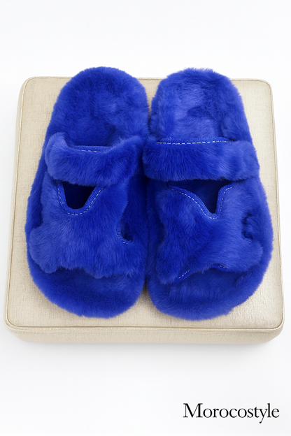 sandales slippers Fourrure