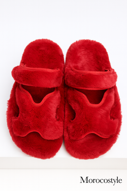 sandales slippers Fourrure