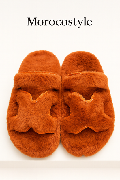 sandales slippers Fourrure